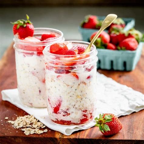 Strawberry Overnight Oats Healthy Seasonal Recipes