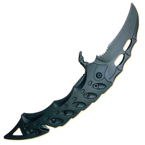 Black Alien Folder Knife Metal Folding Claw Karambit Black Karambit