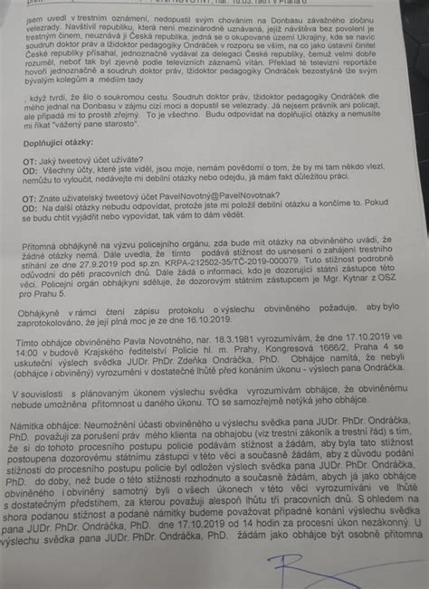 Pavel Novotn On Twitter Ml Ti Ka Ondr Ek Se Vyd V Na