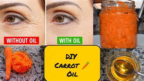 Homemade Carrot Oil For Skin Lightening Brightening Anti Aging Carrot Oil How To Make Carrot