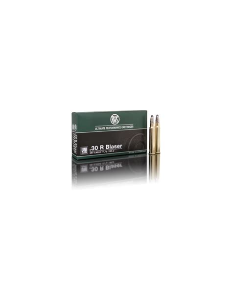 Munition De Grande Chasse RWS 30R Blaser UNI Classic 180gr