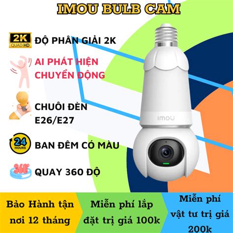 Camera Bóng Đèn iMou IPC S6DP 3M0WEB 3 0MP 5MP Camera Vũ Phạm