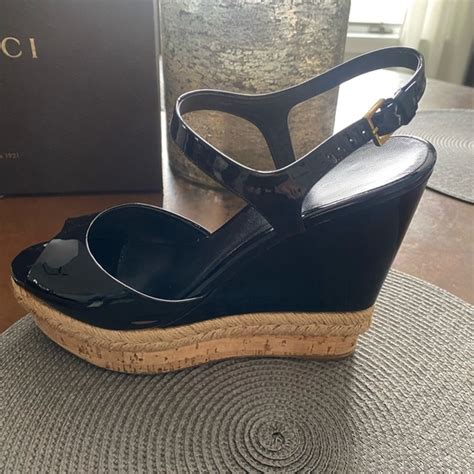 Gucci Shoes Gucci Wedge Sandal Poshmark