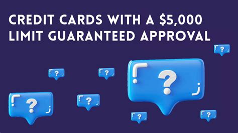 Credit Cards With A 5 000 Limit Guaranteed Approval The West News