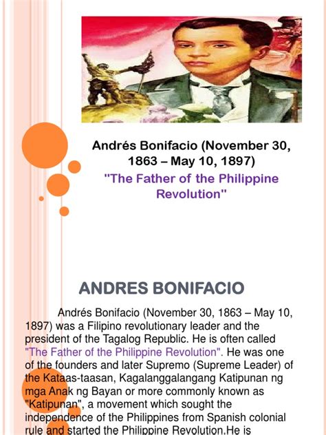 Andres Bonifacio Pdf Philippines