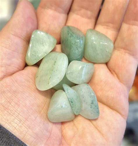 Small Green Aventurine Tumblestone Crystals Something Wiccan Ltd