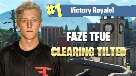 FaZe Tfue Clears Tilted Towers Fortnite Battle Royale YouTube