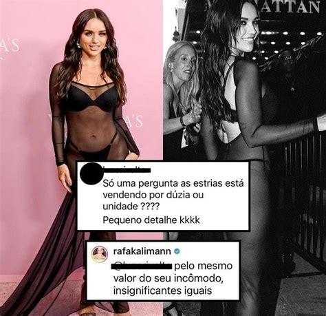 Rafa Kalimann Rebate Seguidora Que Criticou Seu Corpo Celebridades