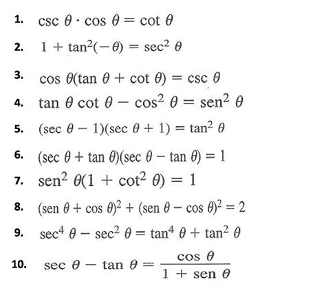 Ejercicios De Identidades Trigonometricas Fernandorod NBKomputer