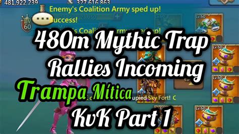 Lords Mobile Baby Rally Trap 480m Mythic Trap Takes Rallies KvK