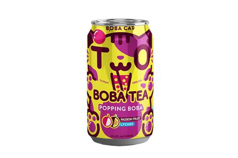 Passion Fruit And Lychee Popping Boba Bobacat