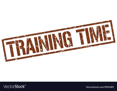 Training time stamp Royalty Free Vector Image - VectorStock