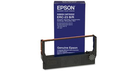 Epson Erc Br Black Red Fabric Ribbon Cartridge Erc Br B H