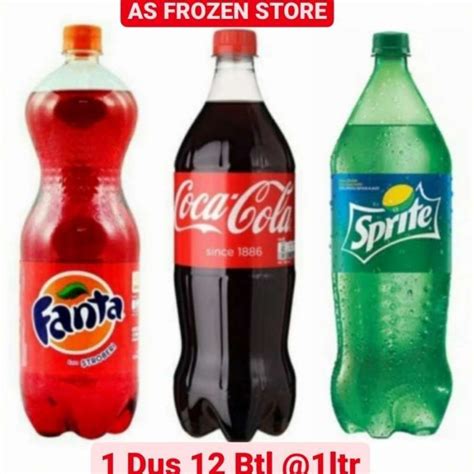 Jual Fanta Coca Cola Original Sprite Botol 1 Liter 1 Dus Isi 12 Btl