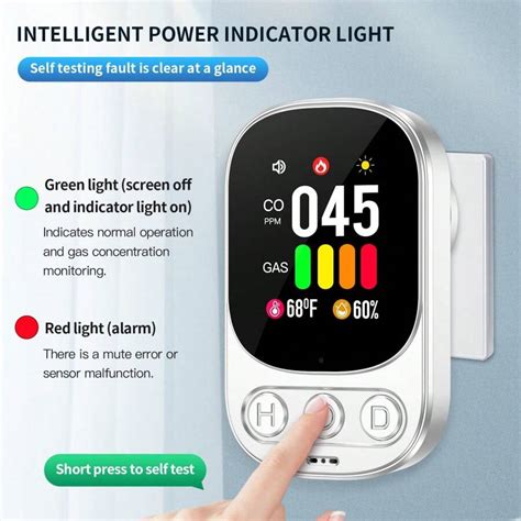 Home Natural Gas Detector Digital Combustible Gas Alarm Gas