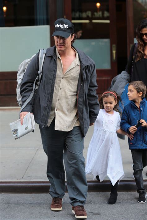 Matthew McConaughey And Family Out In New york | Celeb Baby Laundry