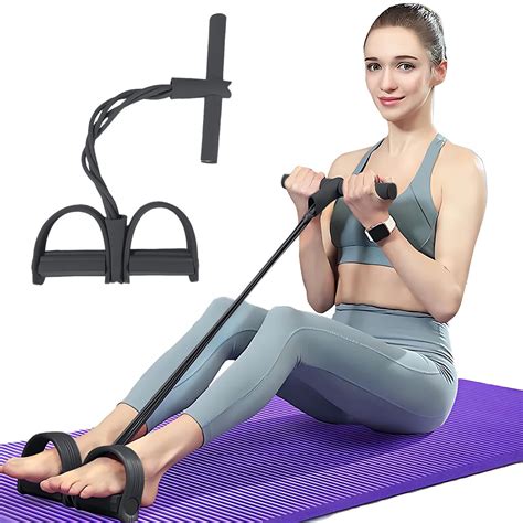 21 Fitness Resistance Bands-4 Tube Pedal Ankle Puller 2025 Upgrade