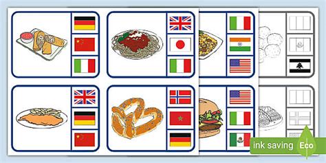 Food Around the World Clip Cards-Social Studies Activity