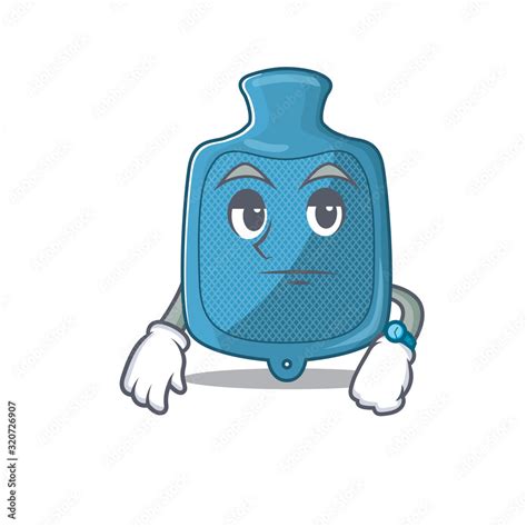 Cartoon Character Design Of Hot Water Bag On A Waiting Gesture Stock Vector Adobe Stock
