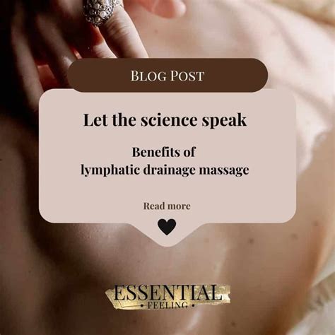 Benefit Of Lymphatic Drainage Massage Essential Feeling 07757 946023