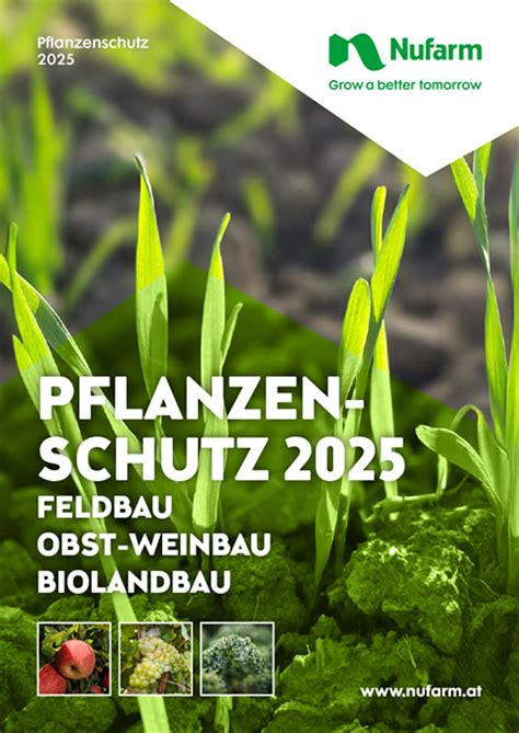 Der neue Pflanzenschutz Folder für 2025 Nufarm Austria