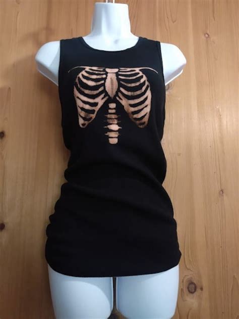 Rib Cage Shirt Women Etsy