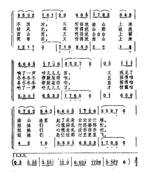 合唱谱 看秧歌山西民歌女声二声部合唱 作词 赵越 编词 作曲 刘德增 编曲 合唱歌曲谱