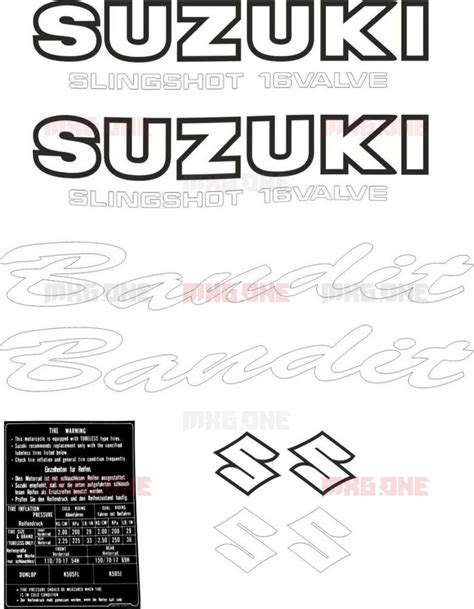 Suzuki Gsf 400 Bandit Stickers Set Mxgone Best Moto Decals