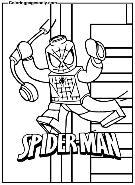 25 Lego Spiderman Coloring Pages