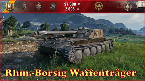 Rhm Borsig Waffentr Ger World Of Tanks Uz Gaming Youtube