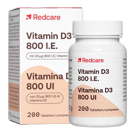 Redcare Vitamin D3 800 I E 200 St Shop Apotheke