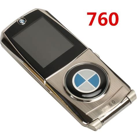 Луксозен бизнес метален телефон BMW 760, GSM, с капаче Тип NOKIA флип ...