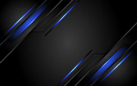 Abstract dark background with blue neon glowing 7169450 Vector Art at ...