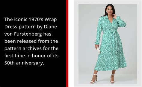 Amazon Vogue V H Misses Dvf Wrap Dress Sewing Pattern Packet