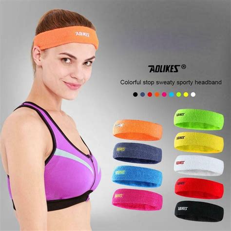 AOLIKES Towel Absorbent Sport Sweat Headband Sweatband For Men And