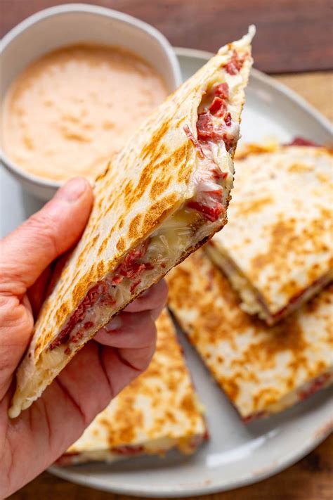 Reuben Quesadillas Recipe In Gourmet Grilling Healthy Beef