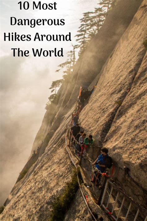 10 Most Dangerous Hikes Around The World World Of Wanderlust Around