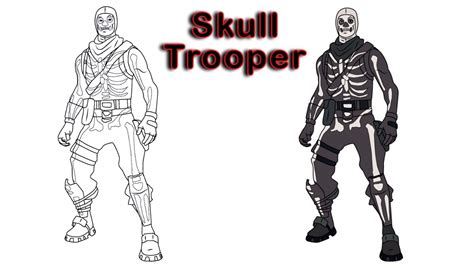 Fortnite Skins Drawings Skull Trooper