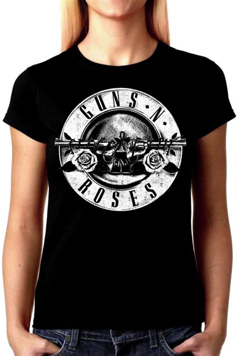 Camiseta Baby Look Feminina Guns N Roses Bandas Rock Gr Elo