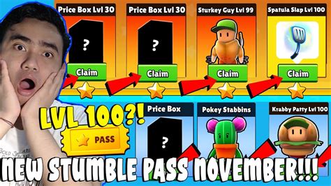 Bocoran Official Stumble Pass Baru November Skin Baru Emote