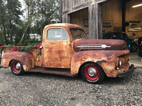 1952 Ford F1 Hot Rat Rod C10 Opposite V8 Patina Lowered Pickup Truck Classic Ford F1 1952 For Sale