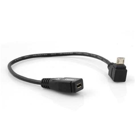 System S 90 Gewinkelt Micro USB Winkelstecker Auf Micro USB Buchse