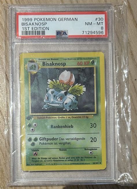 Pokemon Base Set Bisaknosp Psa Gegradet Kaufen Auf Ricardo