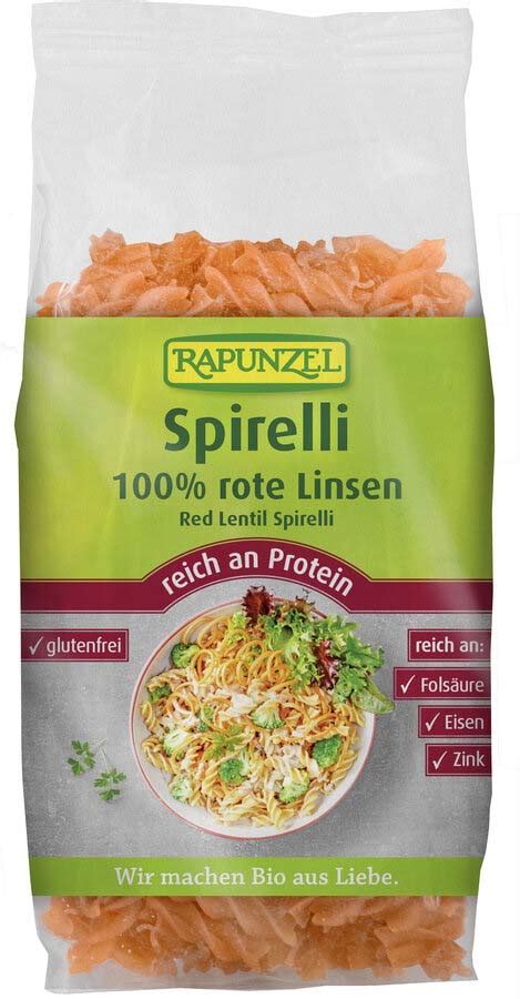 Rapunzel Rote Linsen Spirelli Bio NaturPur Shop