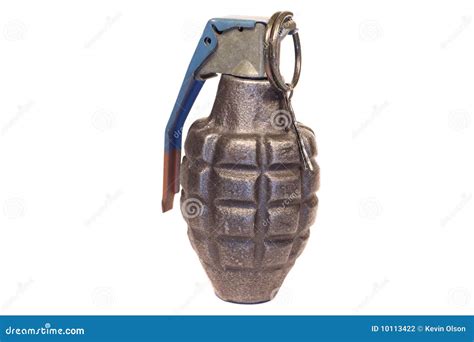 Grenade With Pin Pulled Stock Photo Image Of Isolated 10113422