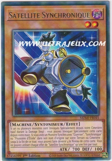 Carte Yu Gi Oh Satellite Synchronique Mzmi Fr