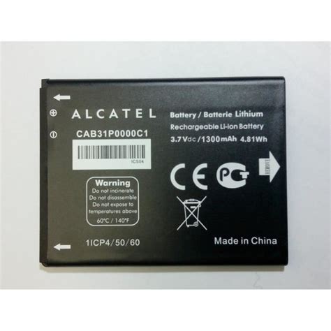 Batterie D Origine Alcatel Cab P C Cdiscount T L Phonie