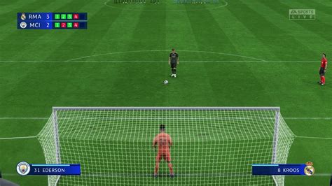 Manchester City Vs Real Madrid Penalty Shootout FIFA Gameplay PC