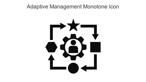 Adaptive Management Monotone Icon In Powerpoint Pptx Png And Editable