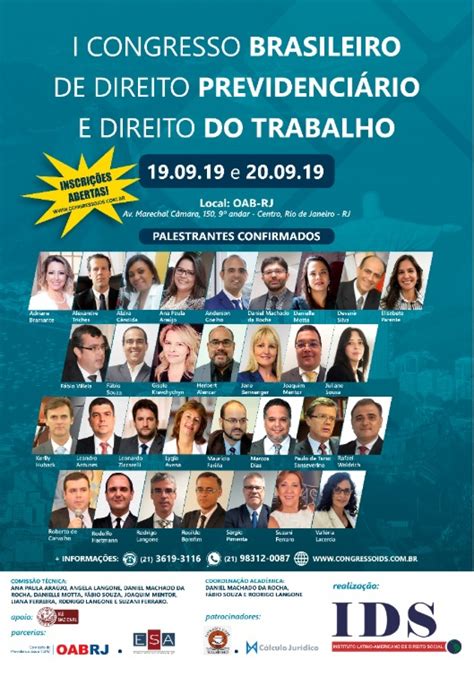 I Congresso Brasileiro De Direito Previdenci Rio De Direito Do Trabalho